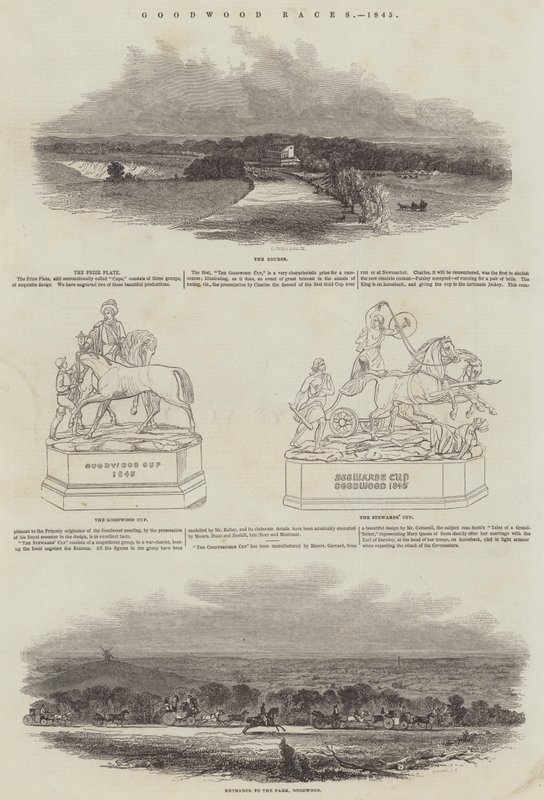 Corridas de Goodwood, 1845 de English School