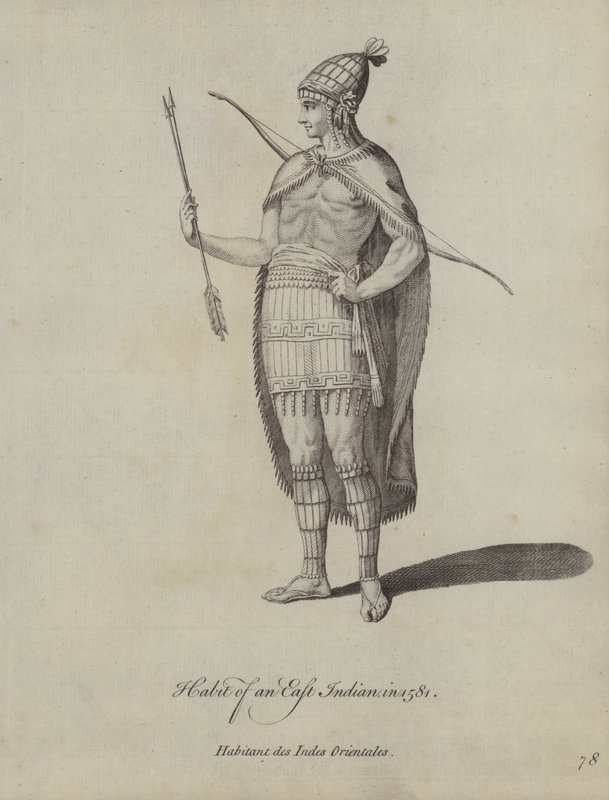 Hábito de um indiano do leste em 1581 de English School