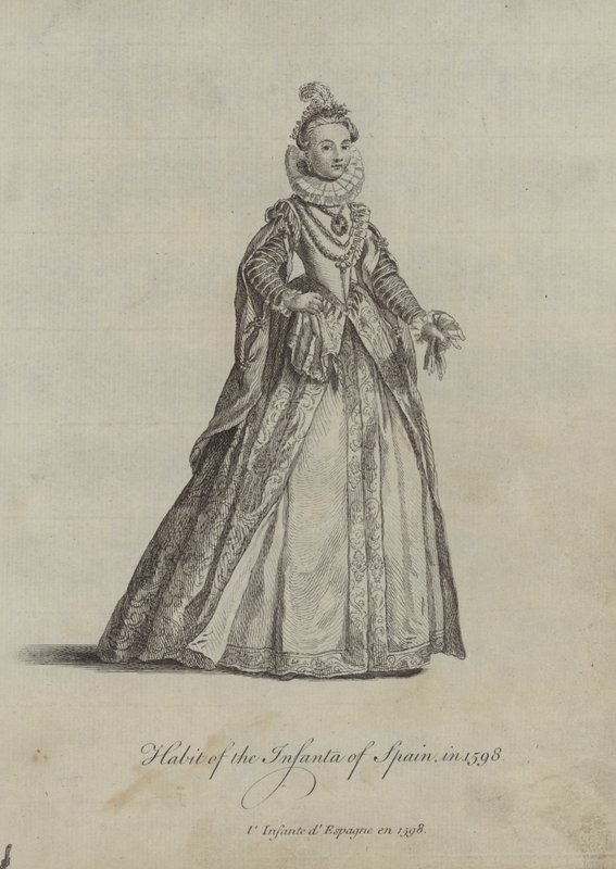 Hábito da Infanta da Espanha em 1598 de English School