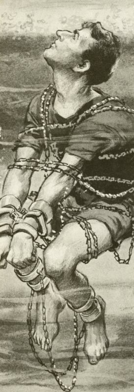 Harry Houdini, algemado e acorrentado, debaixo d&39;água de English School