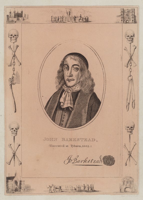 John Barkstead, executado em Tyburn, 1662 de English School