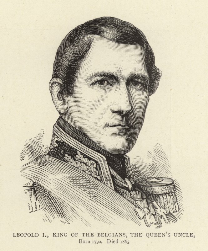 Leopold I, rei dos belgas, tio da rainha de English School