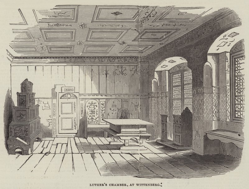 Câmara de Lutero, em Wittenberg de English School