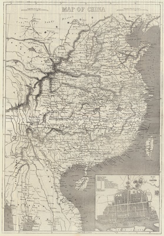 Mapa da China de English School