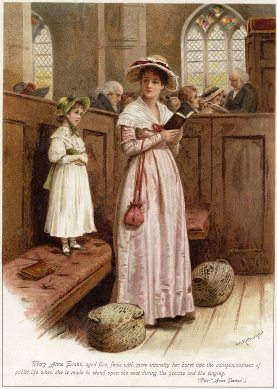 Mary Anne Evans (ou seja, George Eliot), com cinco anos, sente com mais intensidade que ela explode de English School