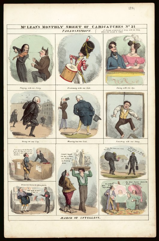 Folha Mensal de Caricaturas McLeans, nº 21 [1831] de English School