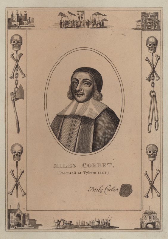 Miles Corbet, executado em Tyburn, 1662 de English School