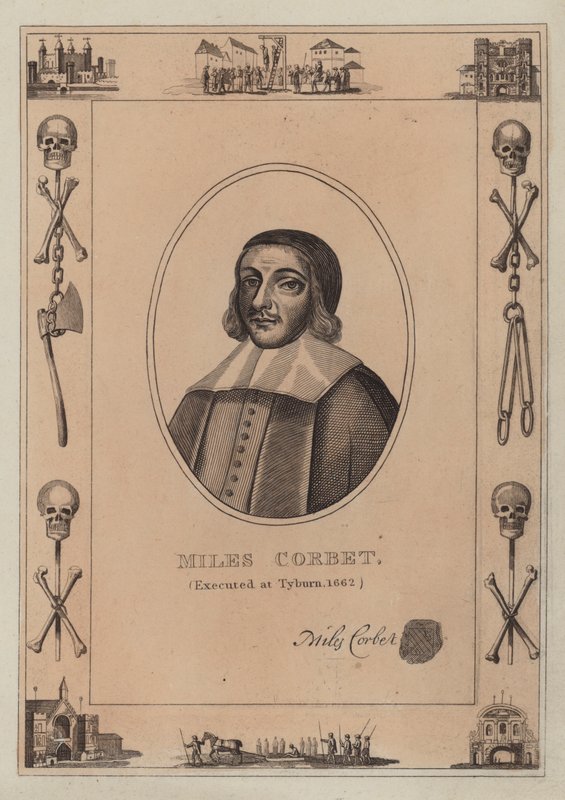 Miles Corbet, executado em Tyburn, 1662 de English School