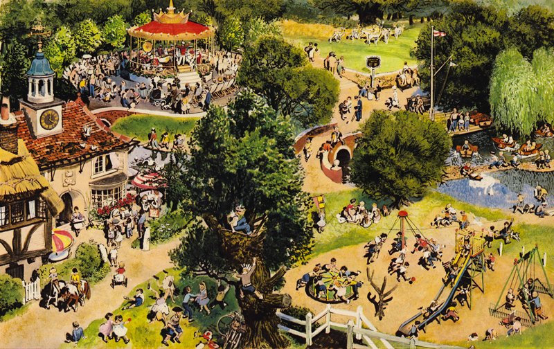 Parque, Inglaterra, década de 1960 de English School