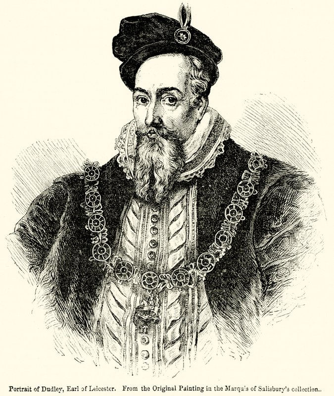 Retrato de Dudley, conde de Leicester de English School