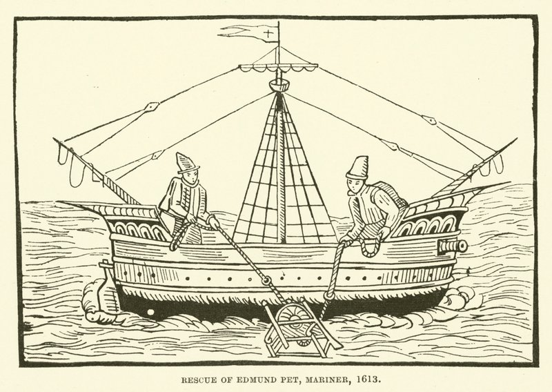 Resgate de Edmund Pet, marinheiro, 1613 de English School