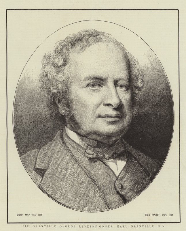 Sir Granville George Leveson-Gower, Conde Granville, KG de English School