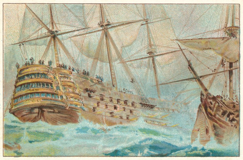 O Temeraire de combate de English School