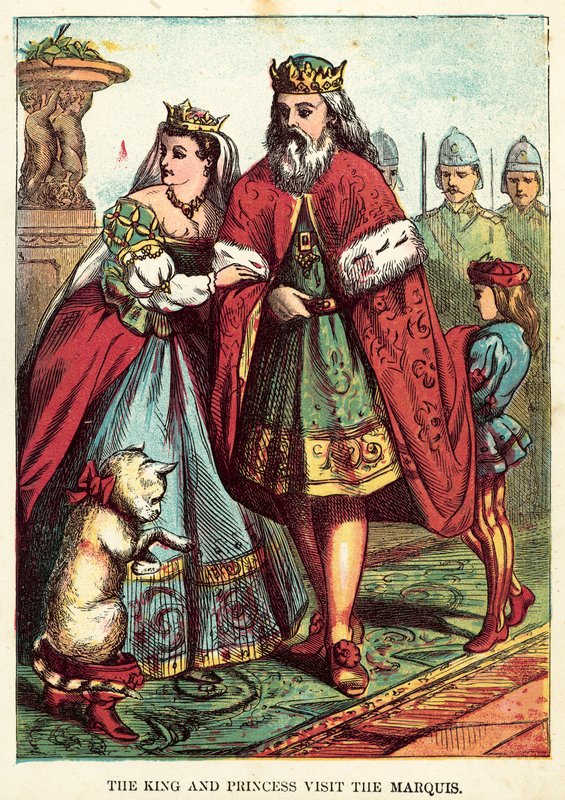 O rei e a princesa visitam o marquês de English School