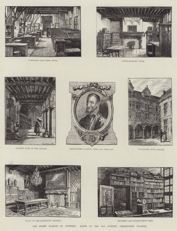 O Musée Plantin em Antuérpia, Casa da Impressora Antiga, Christopher Plantin de English School