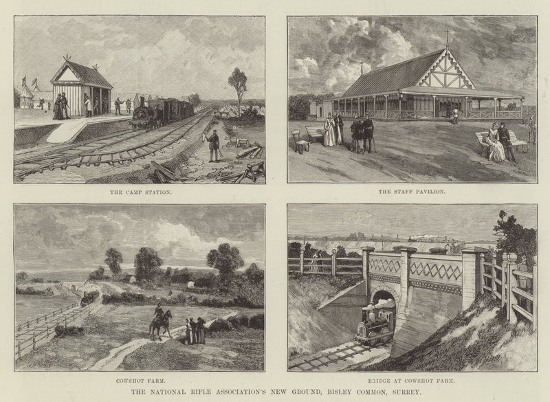 O Novo Campo da Associação Nacional do Rifle, Bisley Common, Surrey de English School