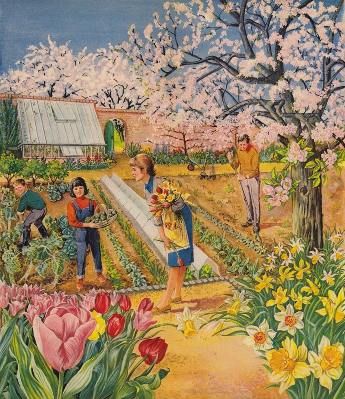 O jardim na primavera de English School