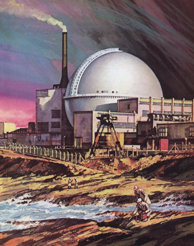 A, central elétrica nuclear, em, Dounreay, em, escócia de English School