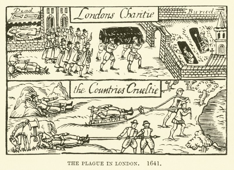 A peste em Londres, 1641 de English School
