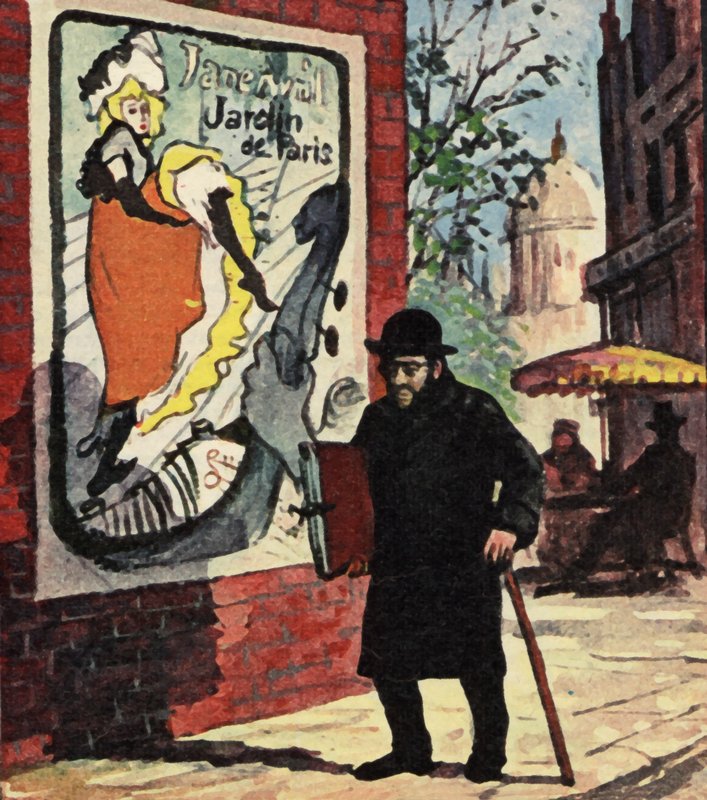 Toulouse Lautrec andando pelas ruas de Paris de English School
