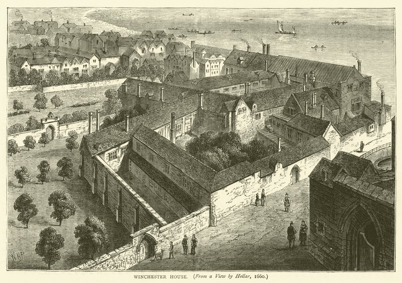 Winchester House, de uma vista por Hollar, 1660 de English School