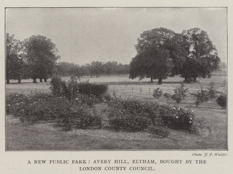 Um novo parque público, Avery Hill, Eltham, comprado pelo London County Council de English Photographer