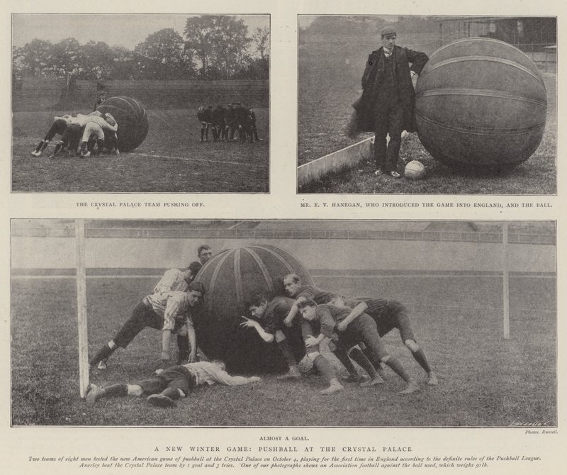 Um novo jogo de inverno, Pushball no Crystal Palace de English Photographer