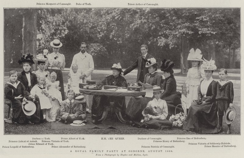 Festa da Família Real em Osborne, agosto de 1898 de English Photographer