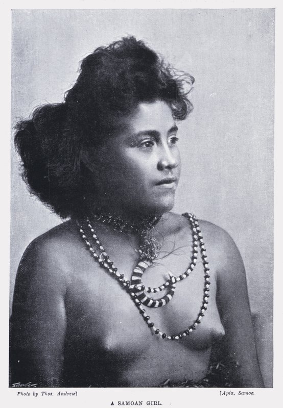 Uma menina samoana de English Photographer