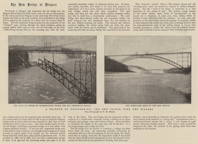 Um triunfo da engenharia, a nova ponte sobre o Niagara de English Photographer