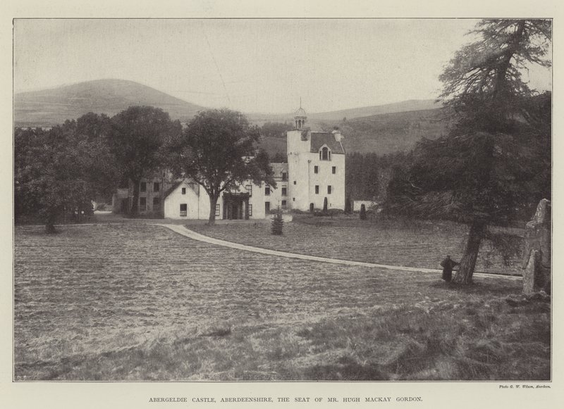 Castelo de Abergeldie, Aberdeenshire, a sede do Sr. Hugh Mackay Gordon de English Photographer