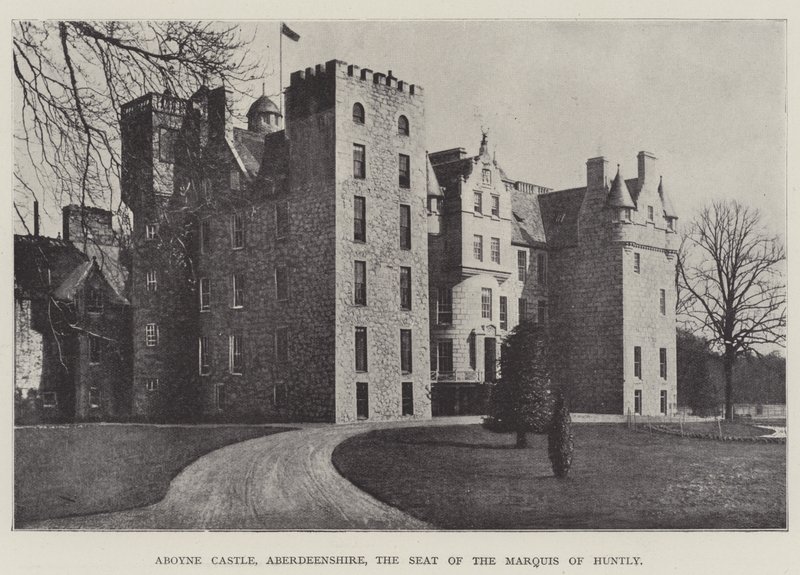 Aboyne Castle, Aberdeenshire, a sede do Marquês de Huntly de English Photographer