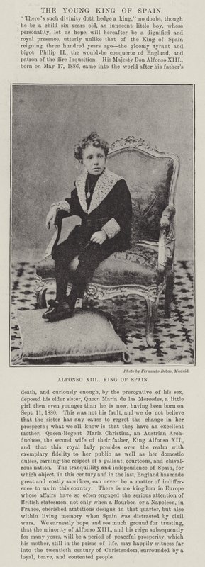 Alfonso XIII, rei da Espanha de English Photographer