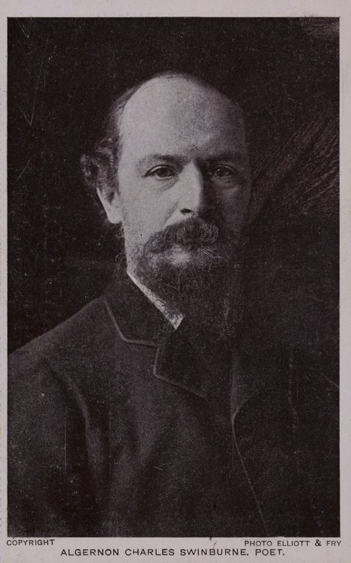 Algernon Charles Swinburne (1837-1909), poeta e dramaturgo inglês de English Photographer