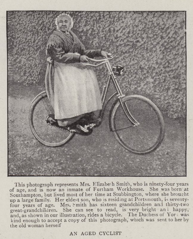 Um ciclista envelhecido de English Photographer