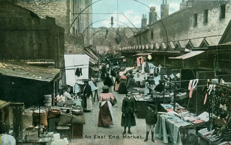 Um mercado East End de English Photographer