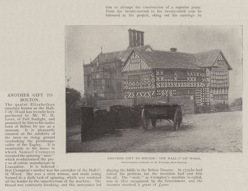 Outro presente para Bolton, o Hall-i-th-Wood de English Photographer