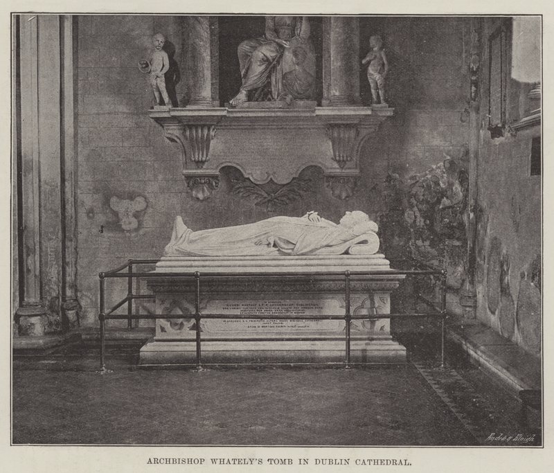 Arcebispo Whatelys Tomb na Catedral de Dublin de English Photographer