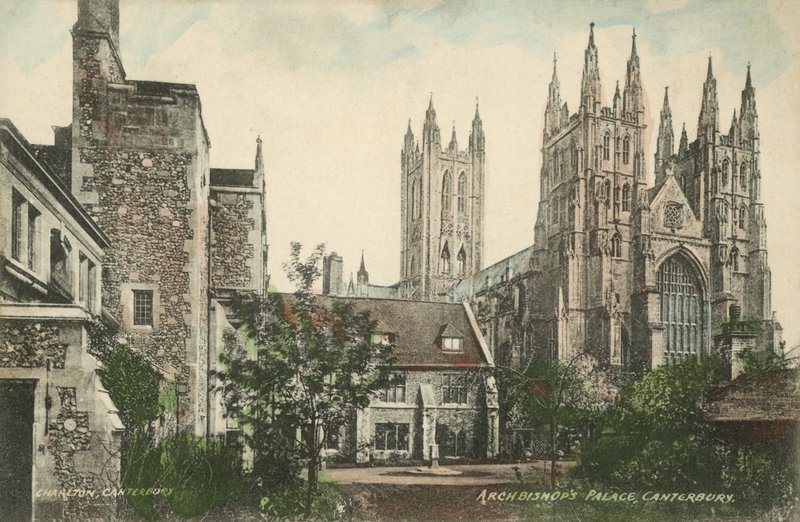Palácio do Arcebispo, Canterbury (foto a cores) de English Photographer