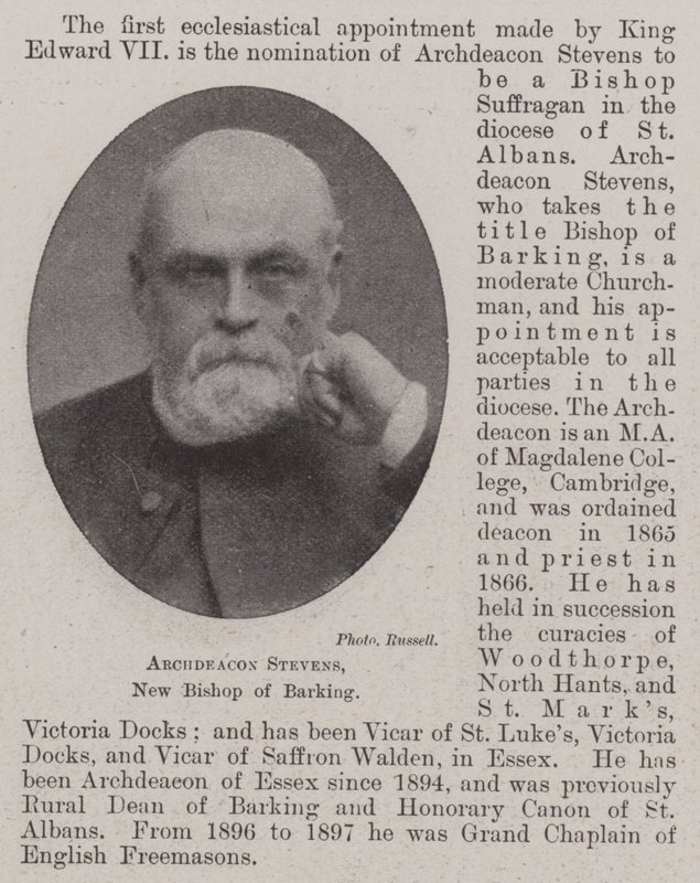 Archdeacon Stevens, novo bispo de Barking de English Photographer