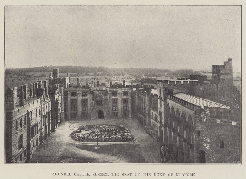 Castelo de Arundel, Sussex, a sede do duque de Norfolk de English Photographer