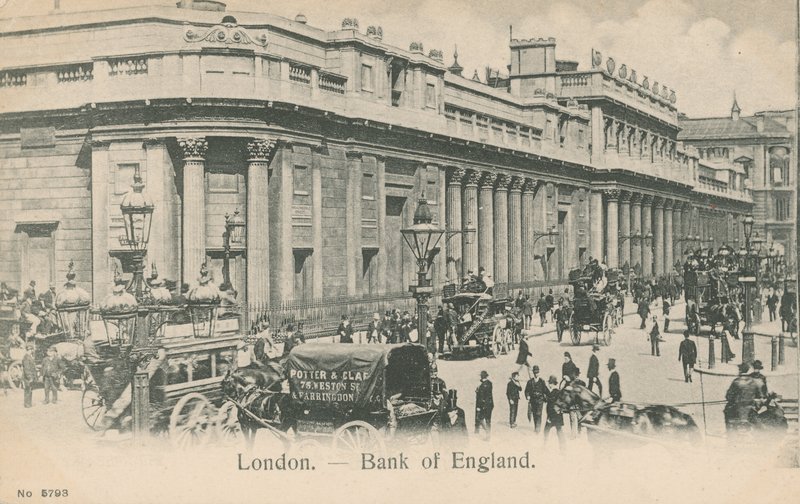 Banco da Inglaterra, Londres de English Photographer