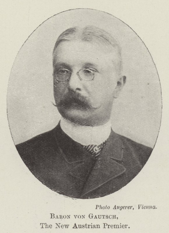 Barão von Gautsch, o novo premier austríaco de English Photographer