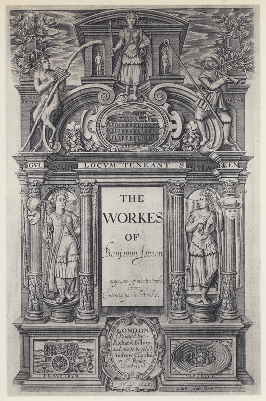 Ben Jonson, The Workes, Workes, W Stansby 1616 (foto a p/b) de English Photographer