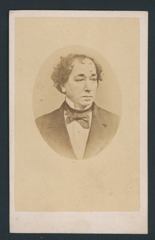 Benjamin Disraeli, cartão de visita de English Photographer