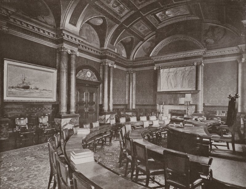 Sala de diretoria, Lloyds Registry, Fenchurch Street de English Photographer