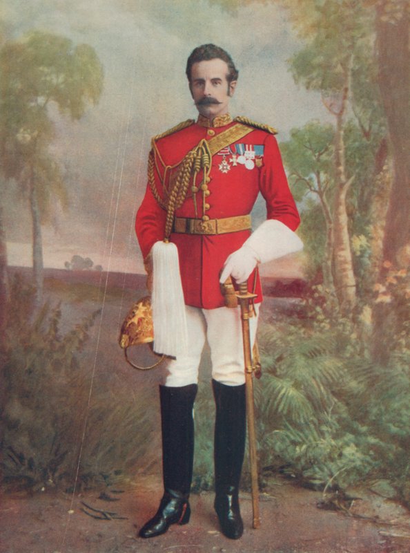 Brigadeiro-General Douglas MBH, Conde de Dundonald. Comandando uma Brigada Montada na África do Sul de English Photographer