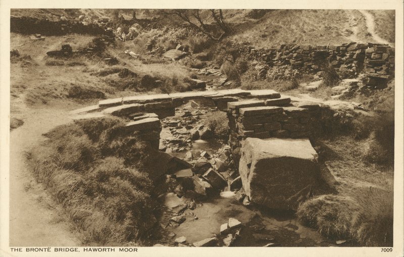 Ponte Bronte, Haworth Moor, Yorkshire (foto a p/b) de English Photographer
