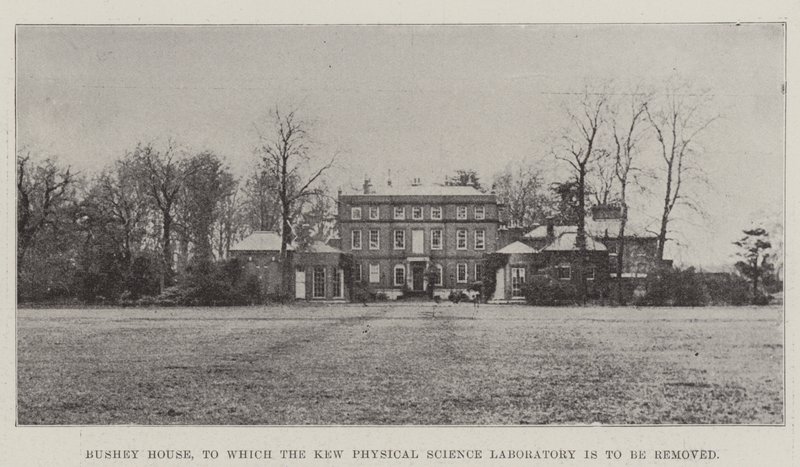 Bushey House, para a qual o Laboratório de Ciências Físicas de Kew será destruído de English Photographer