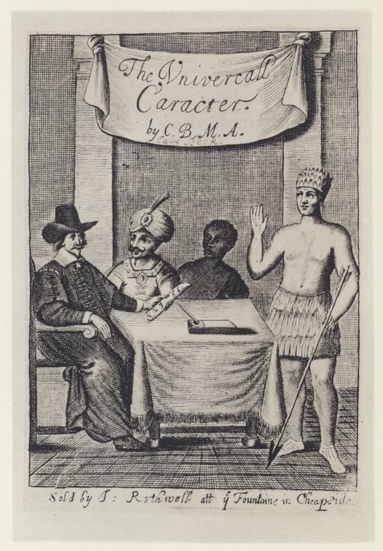 C Beck, The Vniversall Caracter, I Rothwell 1657 (foto a p/b) de English Photographer